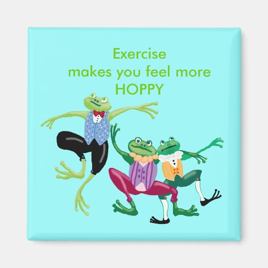 Übung gibt Ihnen mehr HOPPY Magnet (Vorne)