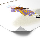 Übung hält die perfekte Mozart-Geigenschaft aufrec Poster (Ecke)