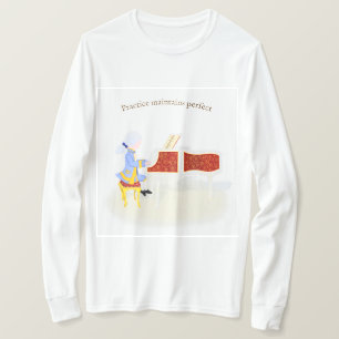 Übung hält perfekten Mozart bei Klavierspielen T-Shirt