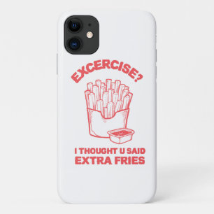Übung Ich dachte, du hast extra Pommes gesagt - Po Case-Mate iPhone Hülle
