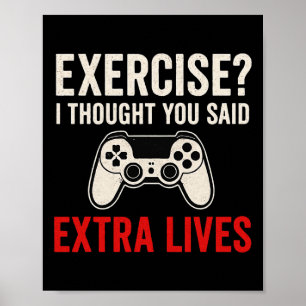 Übung Ich dachte, du hättest Extra Lives gesagt - Poster