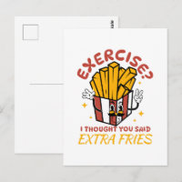 Übung Ich dachte, du hättest Pommes frites extra g