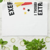 Übung? Ich dachte, du sagtest Extra Fries Geschirrtuch (Gefaltet)