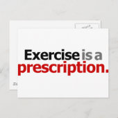 Übung ist eine Verordnung Postkarte (Vorne/Hinten)