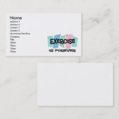 Übung ist Forever Visitenkarte (Vorne/Hinten)