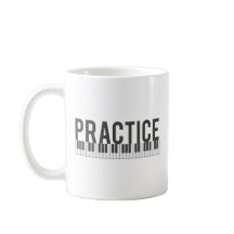 Übung Klaviertastatur motivierende Typografie