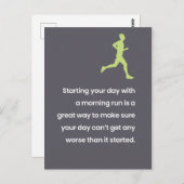 Übung / Lazy Joke "Just for Fun" Postkarte (Vorne/Hinten)