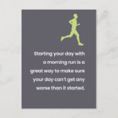 Übung / Lazy Joke "Just for Fun" Postkarte (Vorderseite)