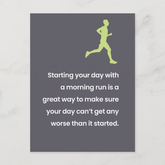 Übung / Lazy Joke "Just for Fun" Postkarte (Vorderseite)