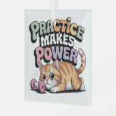 Übung macht den Meister Ornament Aus Glas (Vorderseite links)