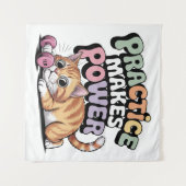 Übung Macht Macht Wandteppich (Vorderseite (Horizontal))