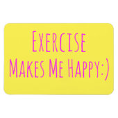 Übung macht mich glücklich magnet (Horizontal)