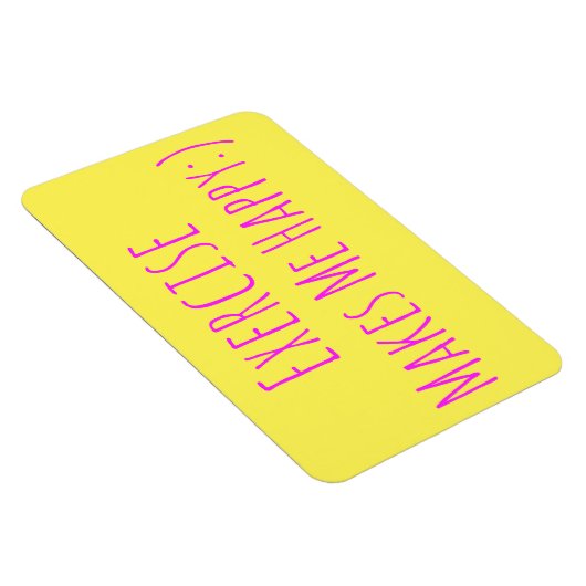 Übung macht mich glücklich magnet (Rechte Seite)