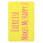 Übung macht mich glücklich magnet (Vertikal)