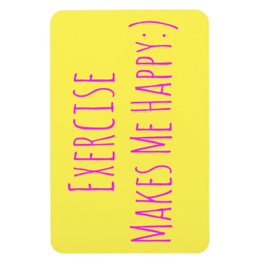 Übung macht mich glücklich magnet (Vertikal)