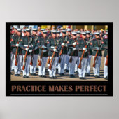 Übung macht perfektes Poster (Vorne)