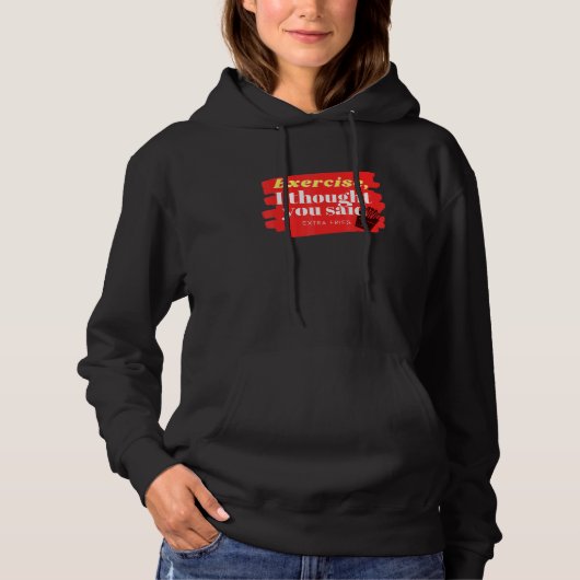 Übung oder Fries Hoodie (Vorderseite)