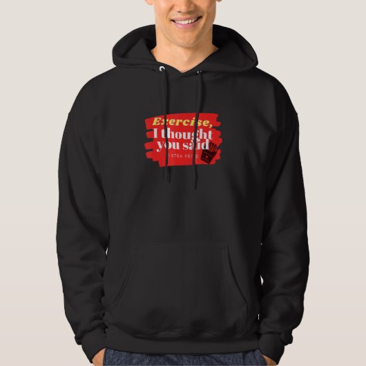 Übung oder Fries Hoodie (Vorderseite)