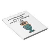 Übung, Push, Sprung Spaß Notizblock (angewinkelt)