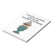 Übung, Push, Sprung Spaß Notizblock (Rotiert)