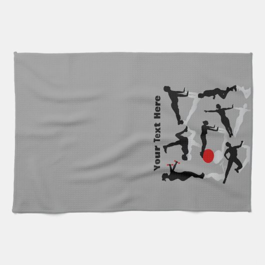 Übung stellt dar (personalisiert) geschirrtuch (Horizontal)