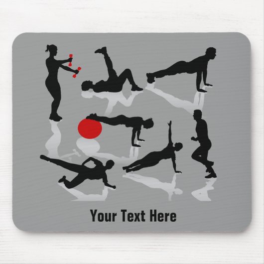 Übung stellt dar (personalisiert) mousepad (Vorne)