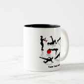 Übung stellt dar (personalisiert) zweifarbige tasse (VorderseiteRechts)