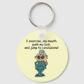 Übung, Stoß, Sprungs-Spaß Schlüsselanhänger (Vorderseite)