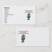 Übung, Stoß, Sprungs-Spaß Visitenkarte (Vorne/Hinten)