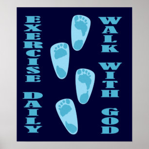 Übung tägliche - Weg mit Gott (Matt-11:28 - 30) Poster