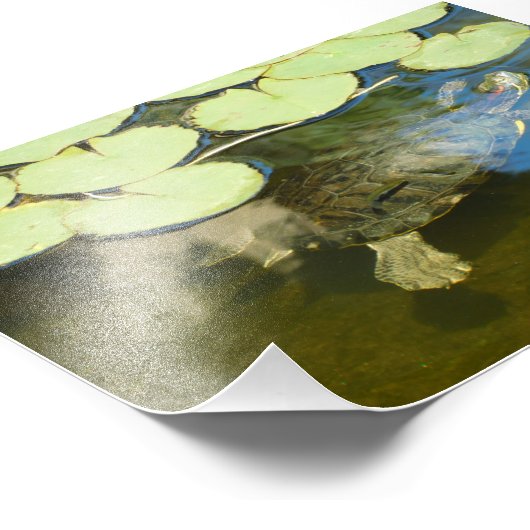 Übung unter Wasser Fotodruck (Ecke)