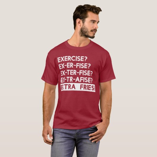 Übung zu Extra Fries T-Shirt (Vorne ganz)