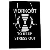 Übung zur Fitness des Workout Mittlere Geschenktüte (Vorderseite)