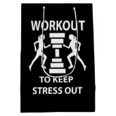 Übung zur Fitness des Workout Mittlere Geschenktüte (Rückseite)