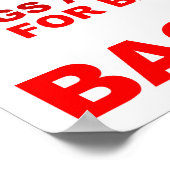 Übungen = Bacon Funny Poster (Ecke)