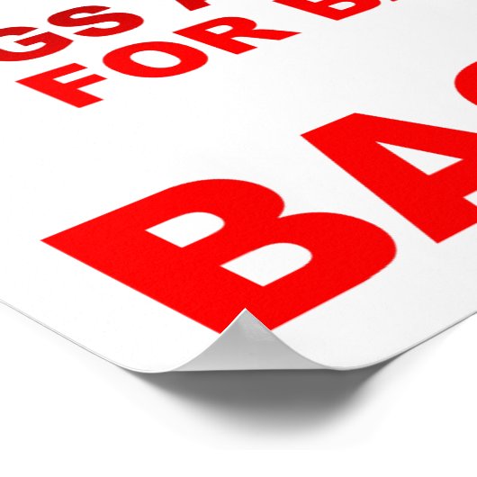 Übungen = Bacon Funny Poster (Ecke)