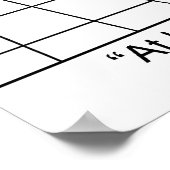 Übungen im Ruheraum Poster (Ecke)