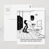 Übungen im Ruheraum Postkarte (Vorne/Hinten)