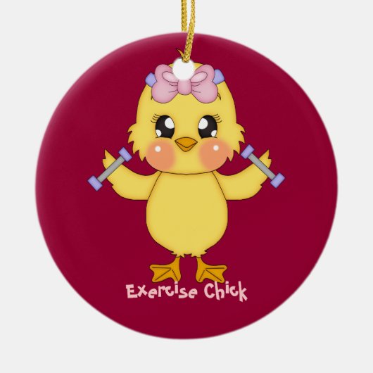 Übungs-Küken (kundengerecht) Keramikornament (Vorne)