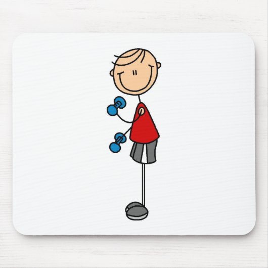 Übungs-Strichmännchen-Mauspad Mousepad (Vorne)