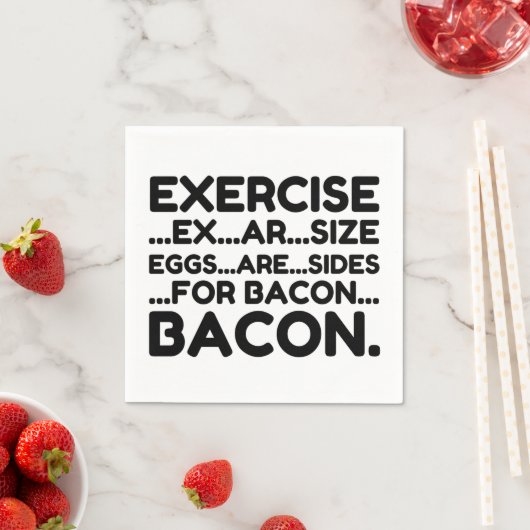 Übungsbacon Serviette (Beispiel)