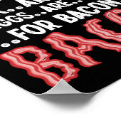 Übungseier sind Seiten für Bacon-Übungswanne Poster (Ecke)