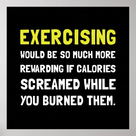 Übungskalorien vorprogrammiert poster (Vorne)