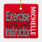 ÜbungsleiterIn Extraordinaire CUSTOM Keramikornament (Rückseite)