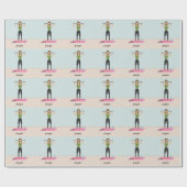 Übungsmuster für Girl Illustration und Individuell Geschenkpapier (Flach)