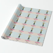 Übungsmuster für Girl Illustration und Individuell Geschenkpapier (Ungerollt)