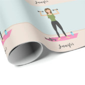 Übungsmuster für Girl Illustration und Individuell Geschenkpapier (Rolleneckpunkt)