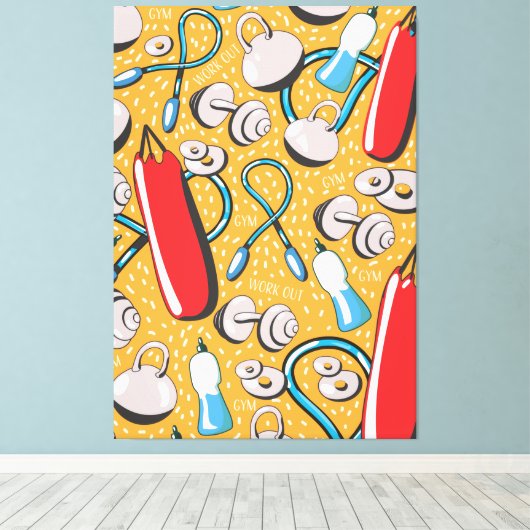 Übungsmuster Leinwanddruck (Insitu (Holzboden))