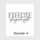 Übungsphysiologe, Übungsphysiologie Geschenke Aufkleber (Blatt)