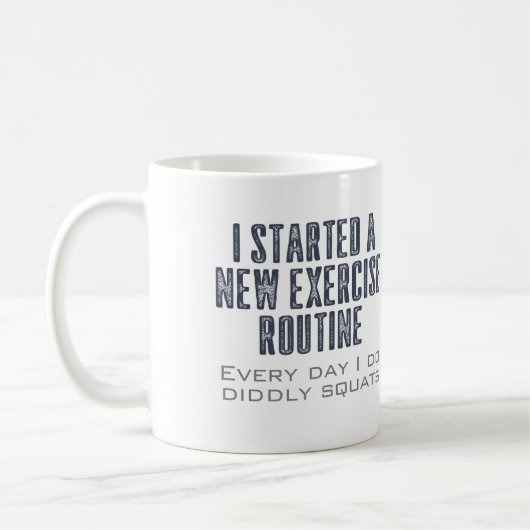 Übungsroutinemäßiges Zitat Kaffeetasse (Links)